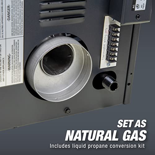 Mr. Heater F260550 Big Maxx MHU50NG Natural Gas Unit Heater,Black and Mr. Heater Propane Low Pressure Regulator