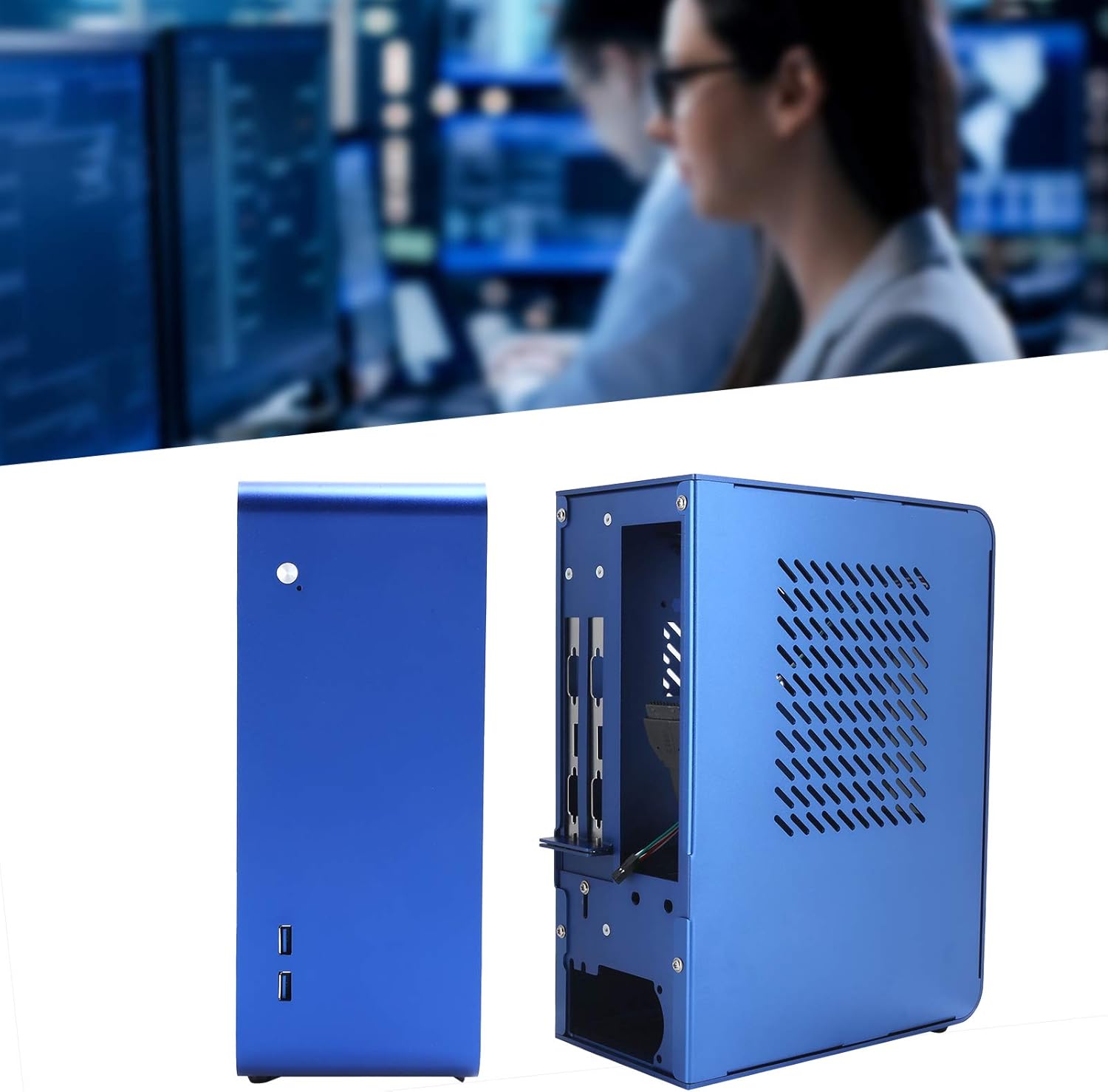125 Mini ITX PC Casing, Small Form Factor Mini-ITX Computer Case, Computer Mini Case for ITX HTPC Home Theater Motherboard for Desktop Accessories