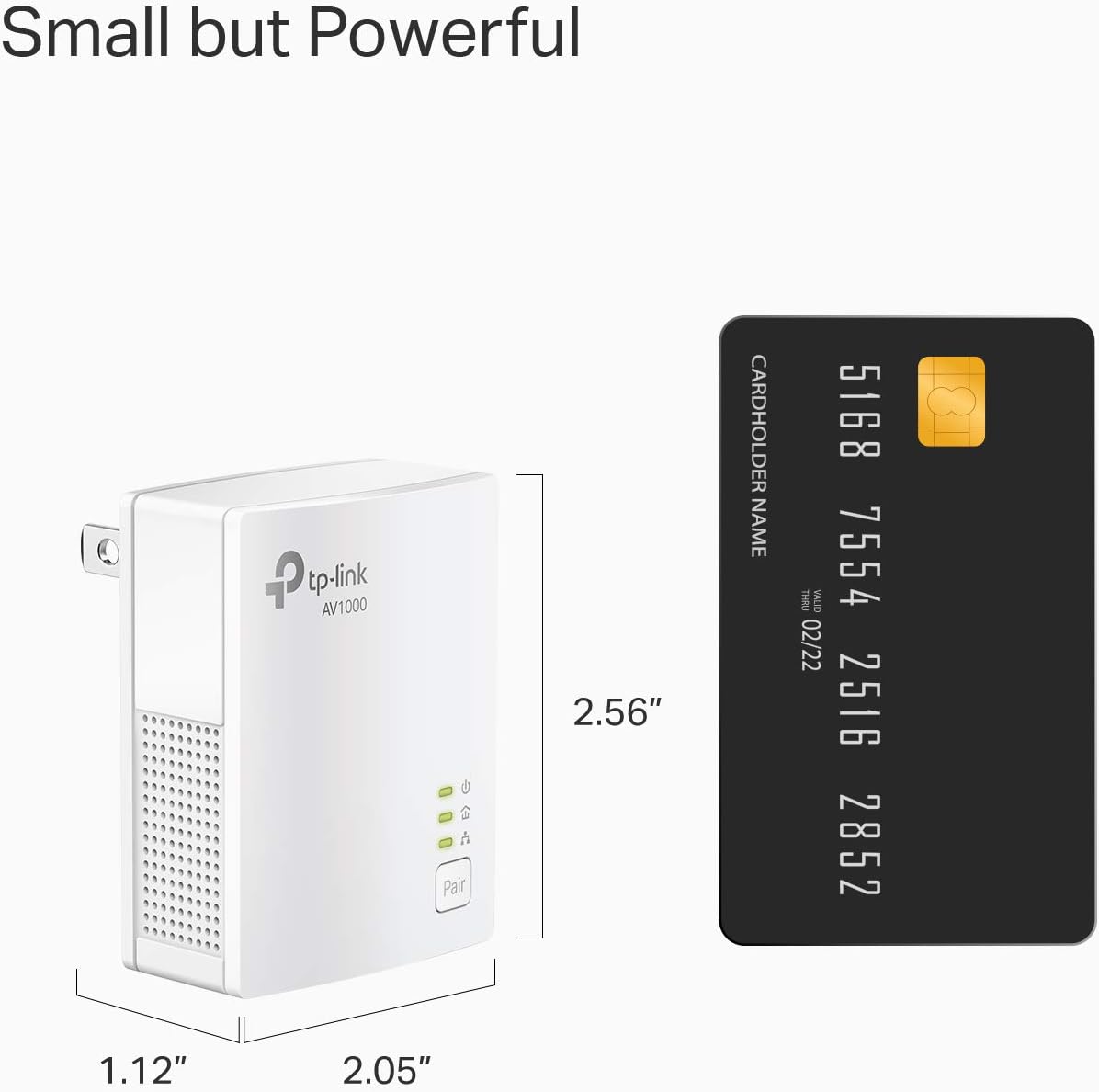 TP-Link Powerline Ethernet Adapter Starter Kit - AV1000 Gigabit Port, Plug&Play, Ethernet Over Power, Nano Size, Ideal for Smart TV, Online Gaming, Wired Connection Only (TL-PA7017 KIT) Pack of 2