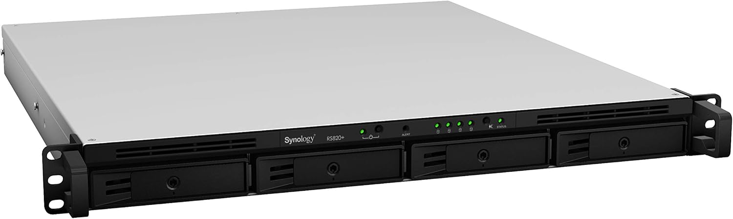 Synology 4bay NAS RackStation RS820+ (Diskless)
