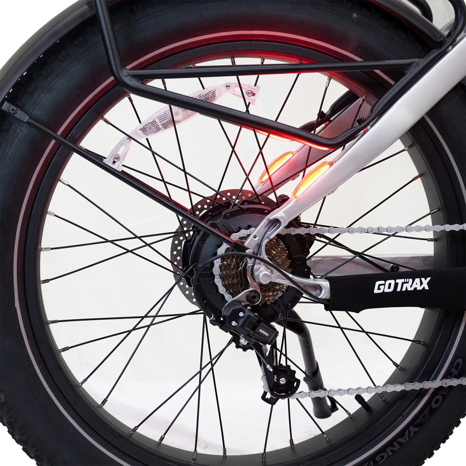 GOTRAX Tundra Electric Bike for Adults, 750W 48V 26" x 4" Fat Tire Adult Dirt Electric Bicycle, 20MPH All Terrain Electric Mountain Bike, Step over, Silver