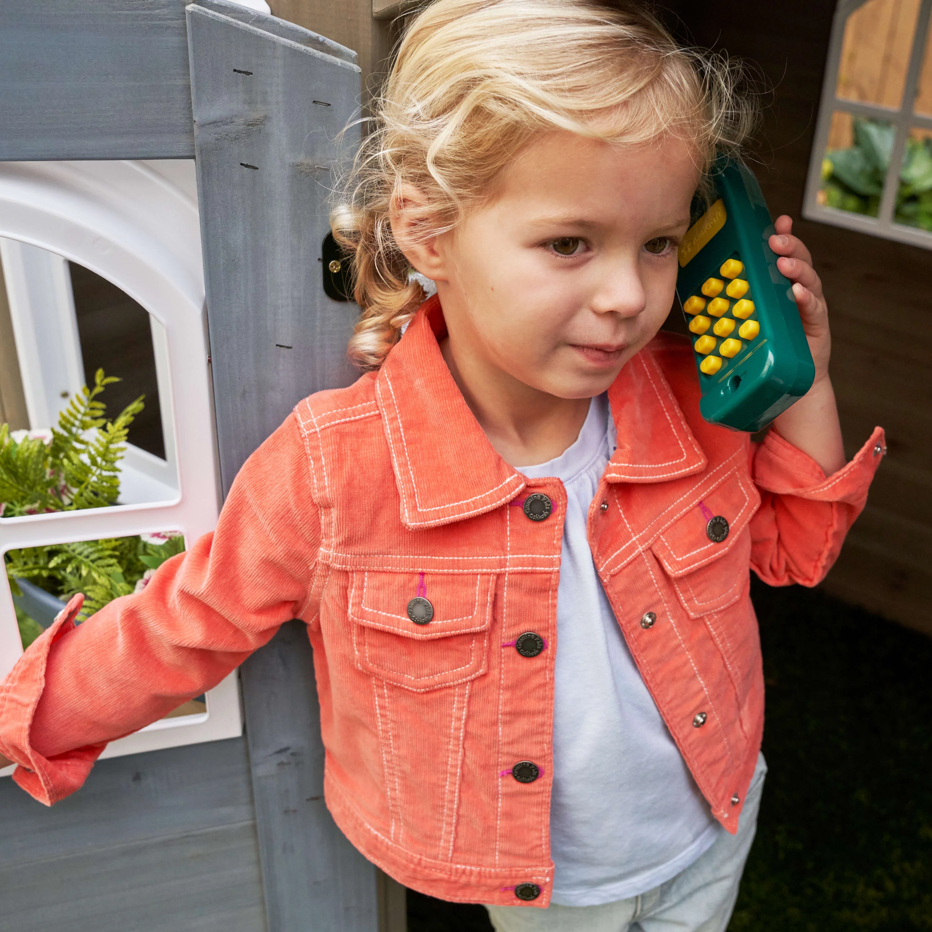KidKraft Forestview II Wooden Outdoor Playhouse with Kitchen