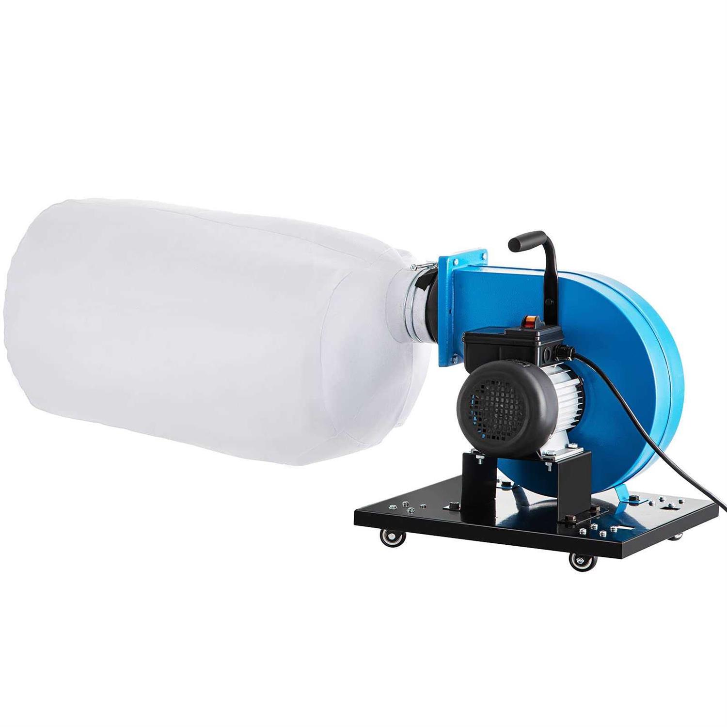 VEVOR 1HP Dust Collector 537 CFM Wheeled Jet Dust Collection Potable 15-Gallon Bag Dust Collector - Shop Hardware Tools Online Store