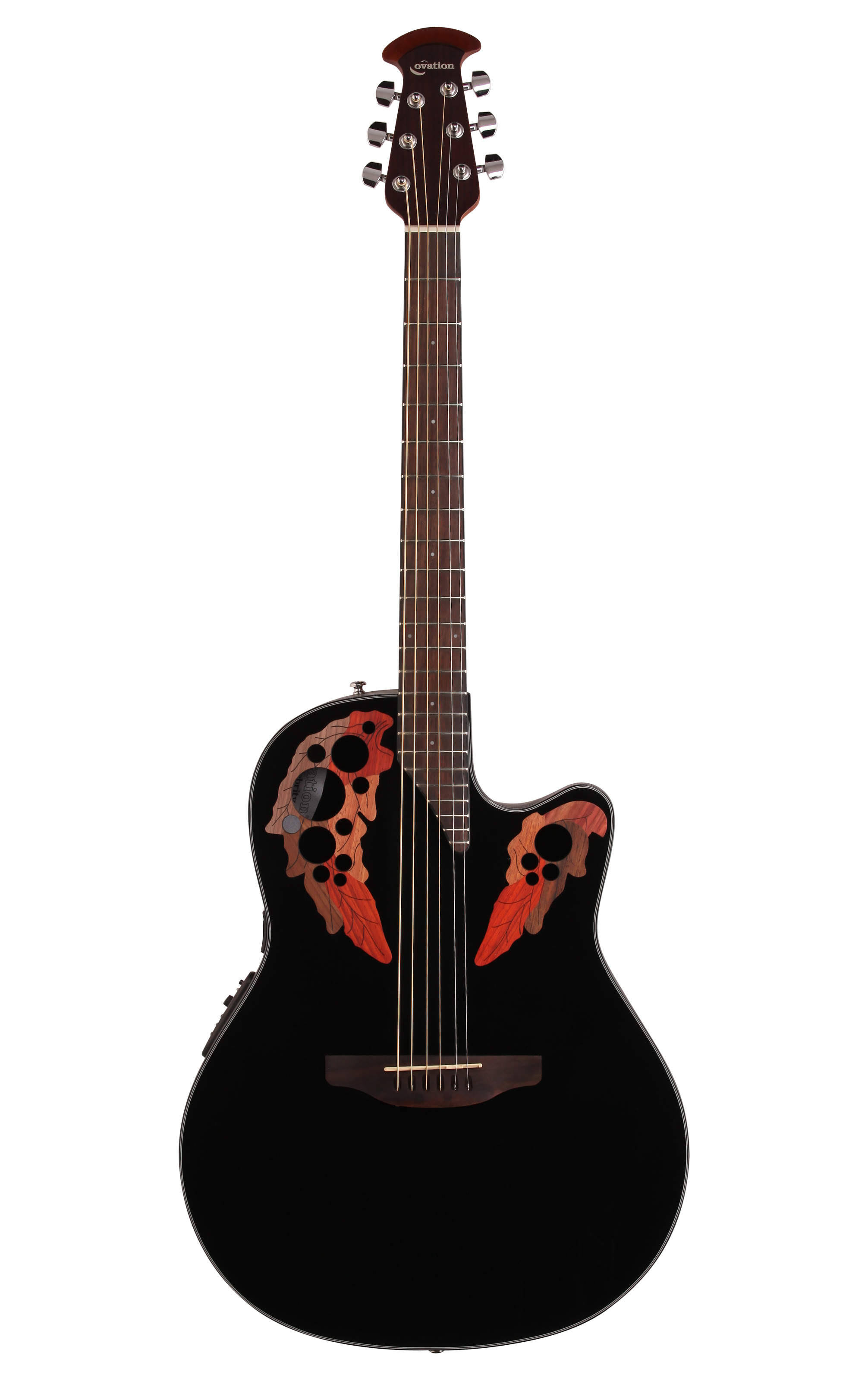 Ovation Celebrity Elite Acoustic-Electric Guitar (Black) - Megean