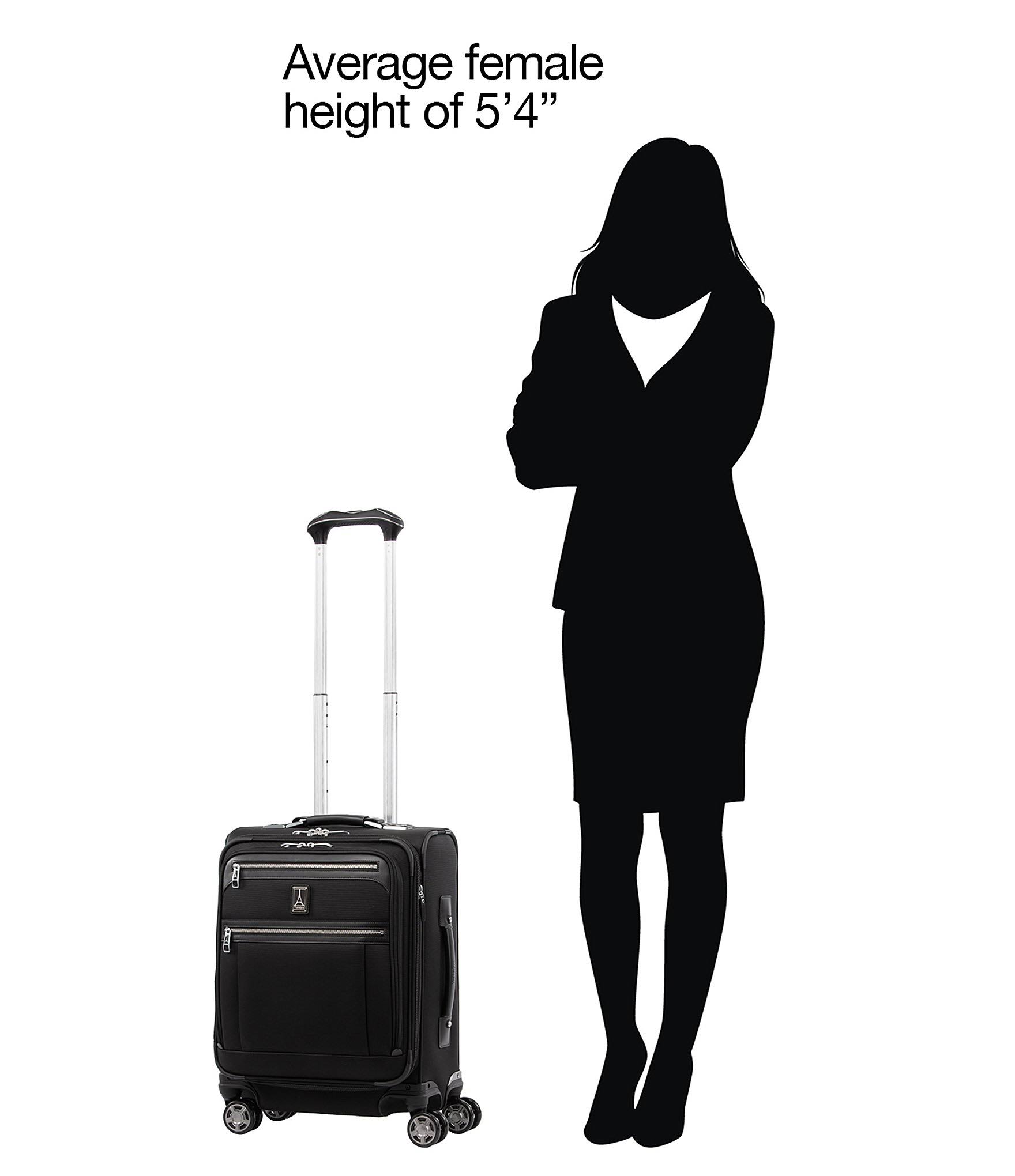 Travelpro Platinum Elite International Expandable Carry On Spinner - 19x22 - Vintage Grey
