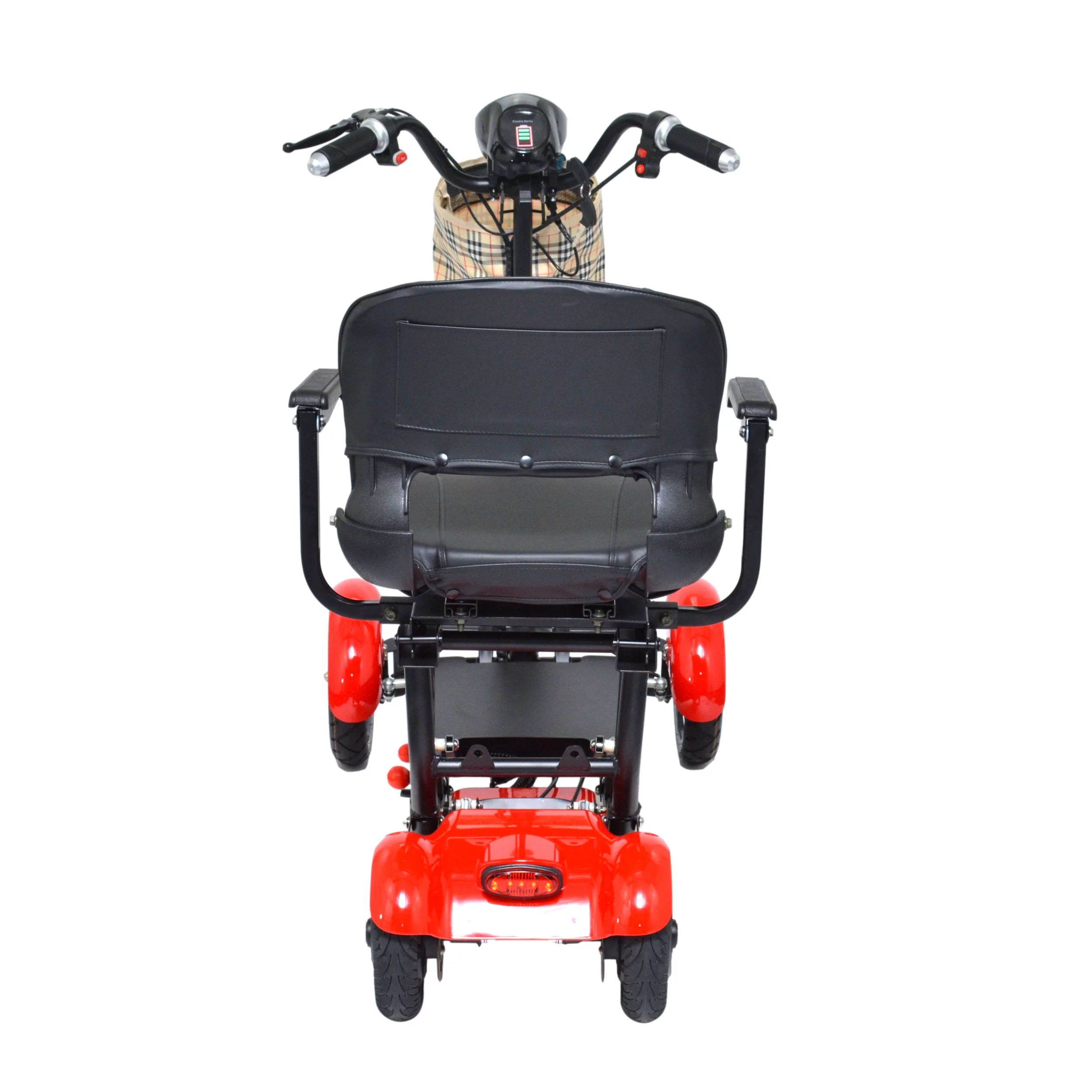 Bangeran Electric Mobility Scooter, 4 Wheel Foldable Portable, Up to 12 Miles - Blue