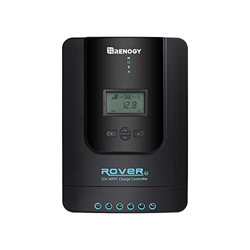 Renogy Rover 40 Amp 12V/24V DC Input MPPT Solar Charge Controller Auto Parameter Adjustable LCD