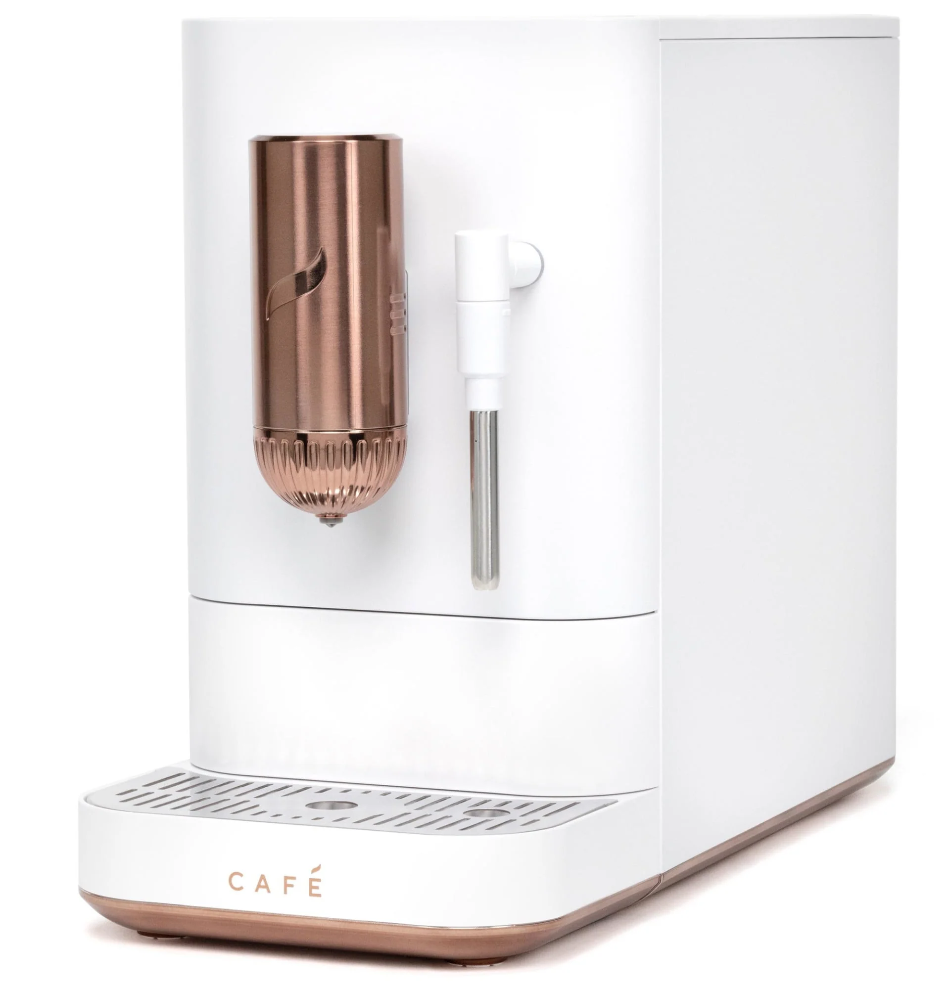 Café Affetto Automatic Espresso Machine + Milk Frother | Built-In & Adjustable Espresso Bean Grinder | One-Touch Brew in 90 Seconds | Matte Black, 1.2 Liter, (C7CEBBS3RD3)