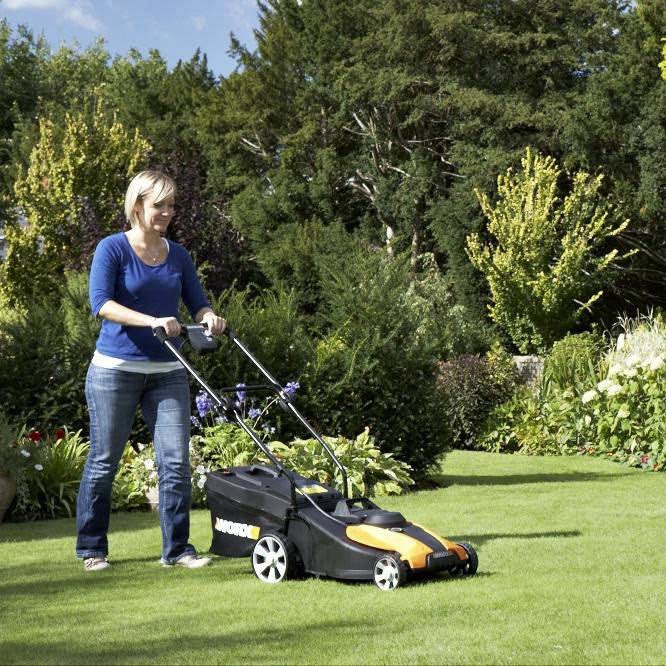 Worx 14x22 Cordless Push Lawn Mower - 24V