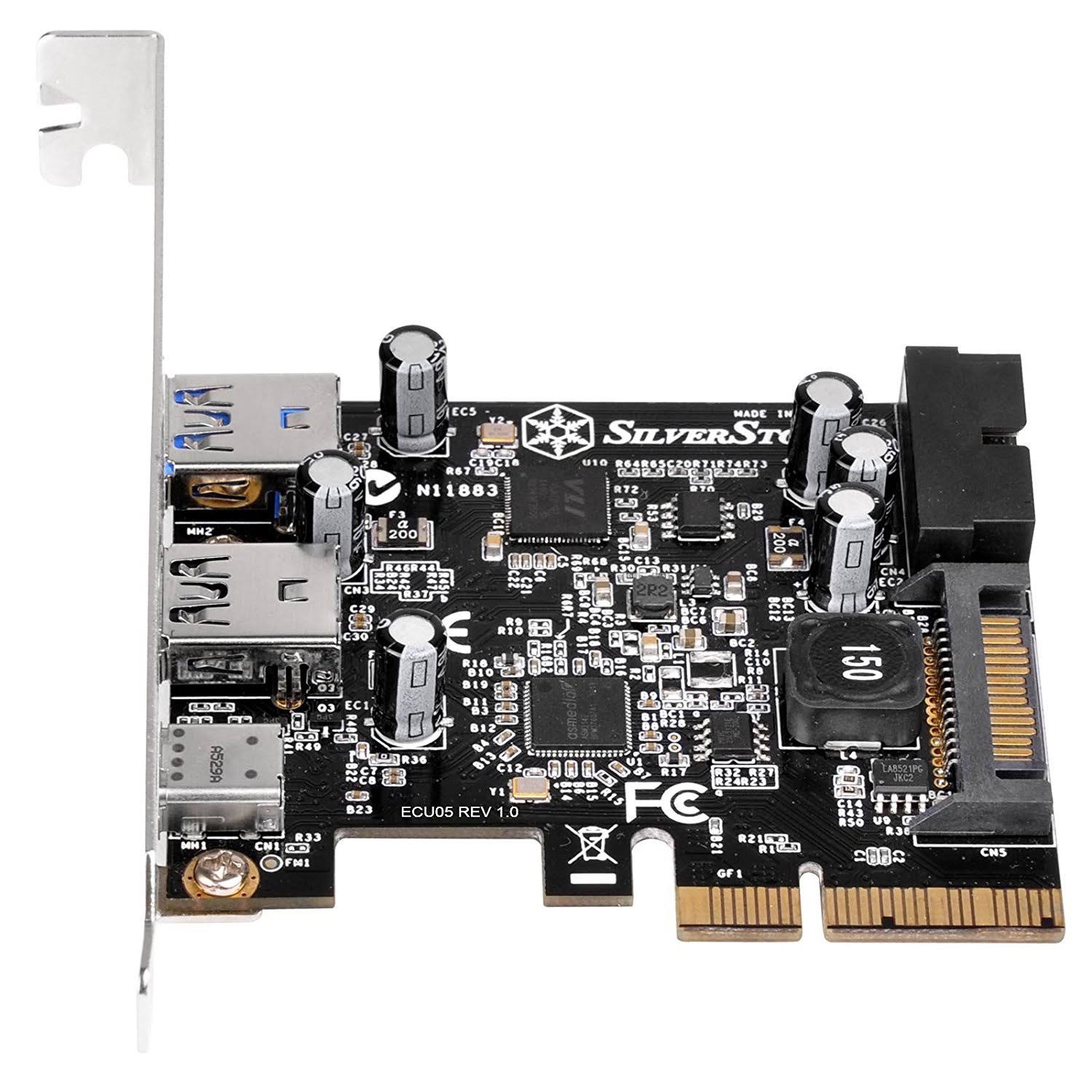 Silverstone Ecu05 Internal USB 3.0,USB 3.1 Interface cards/adapter