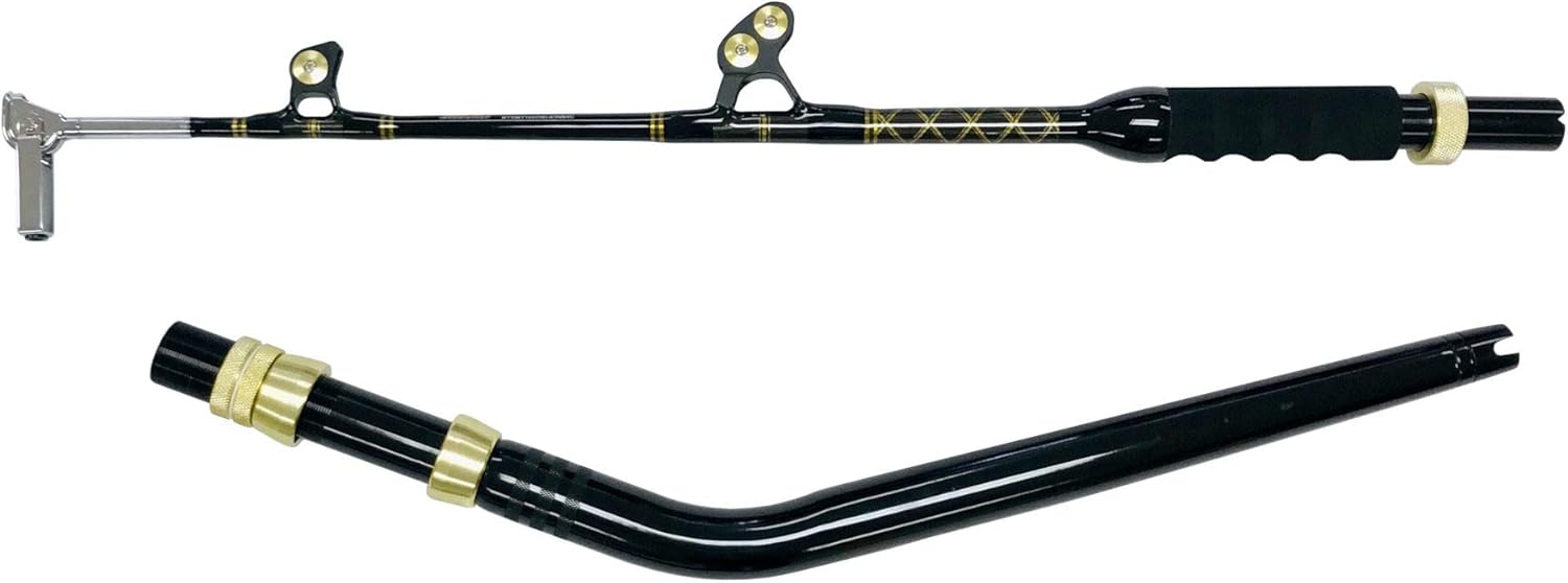 EatMyTackle 160-200 lb. Bent Butt Dredge Rod, Swing Tip | Blue Marlin Tournament Edition