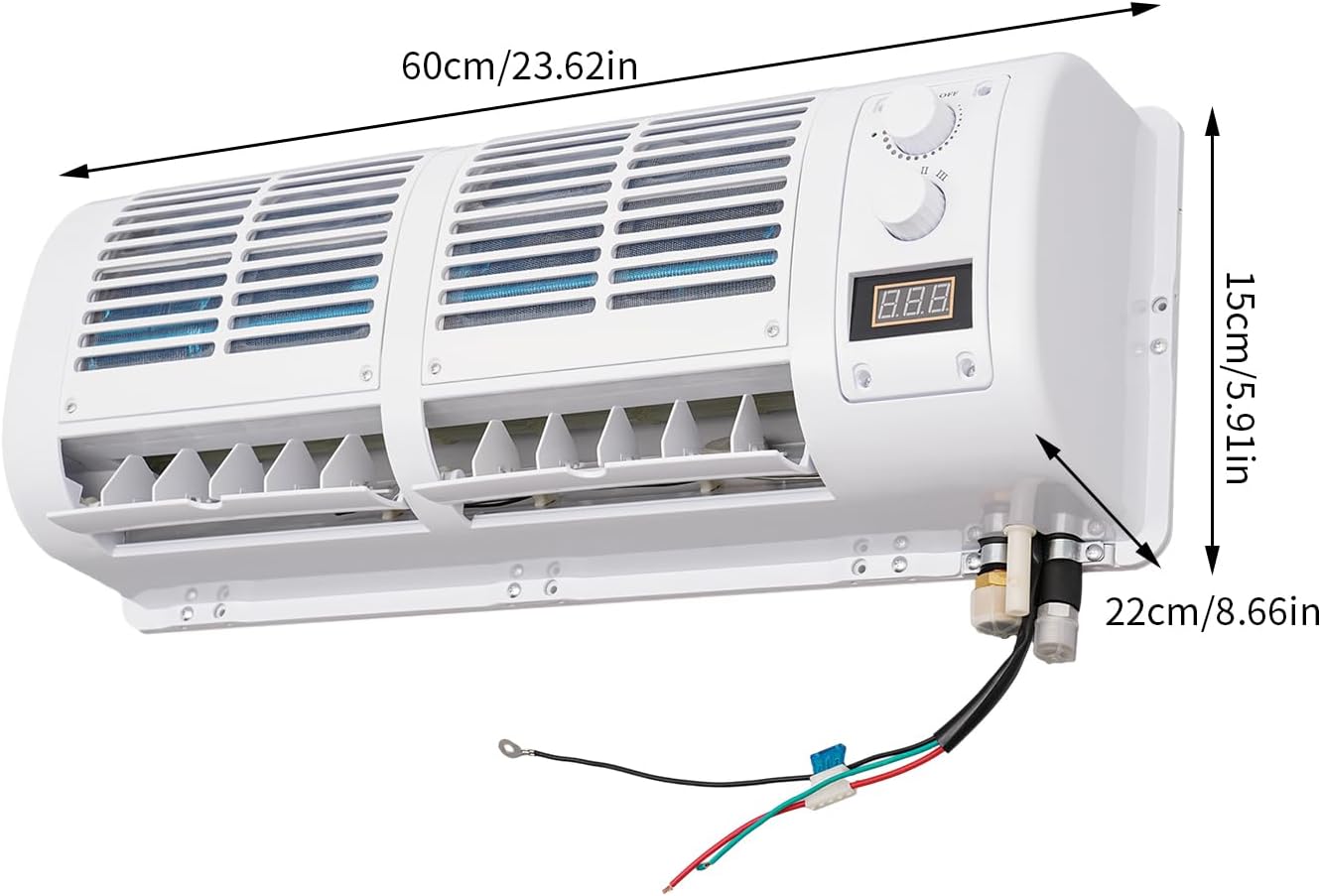 Electric Car Air Conditioner - 12V Portable Electric Car Air Conditioner Refrigeration 22525BTU/H 200W Truck Parking Air Conditioner Unit Van Portable Electric Car Refrigeration For Truck Van