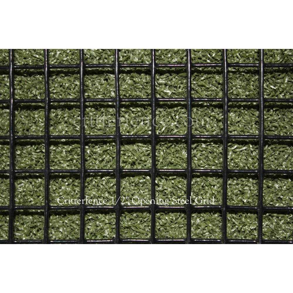 Critterfence Black Steel Square Grid Welded Wire Fence - Shop Hardware Tools Online Store