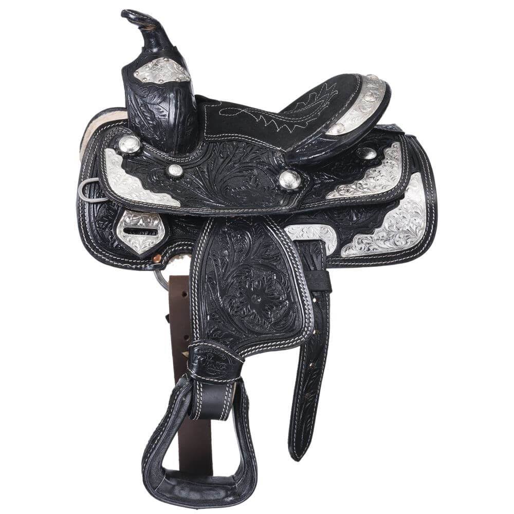 Tough-1 Western Saddle Miniature Mccoy Trail Silver Accents 8x22 KS2648
