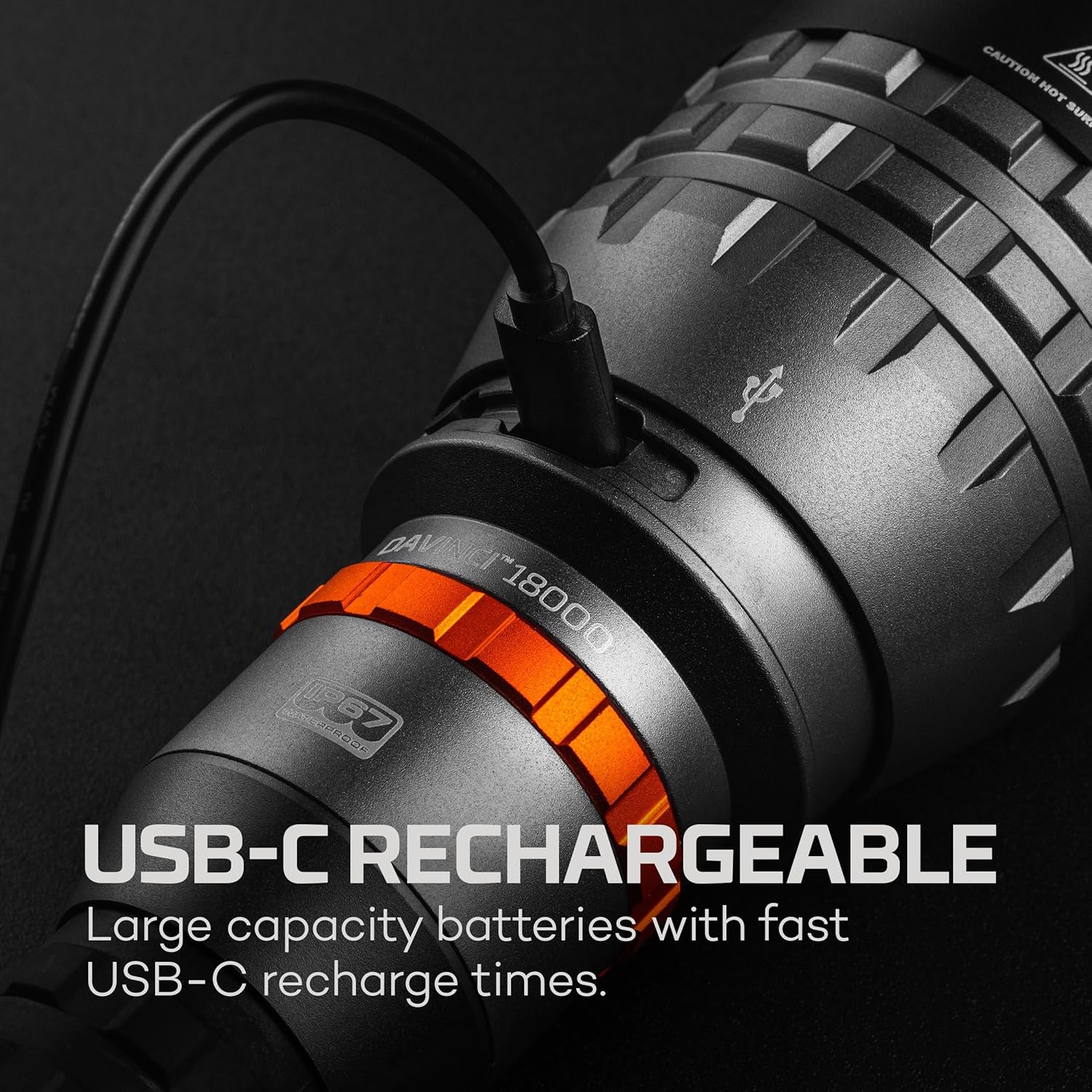 NEBO Davinci Powerful, Rechargeable and Waterproof Handheld Flashlight