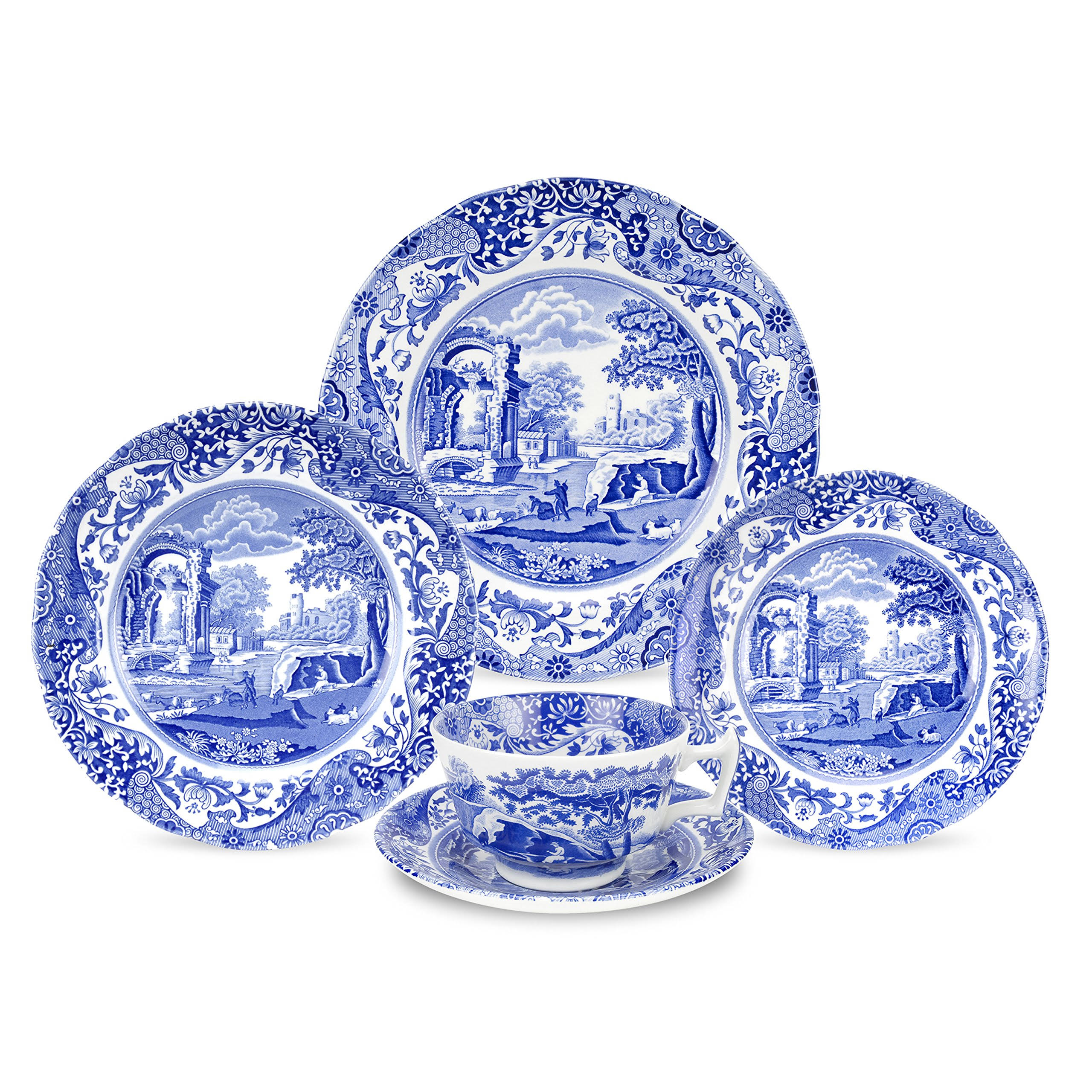 Spode Blue Italian 5 Piece Place Setting - Avayadevconnect