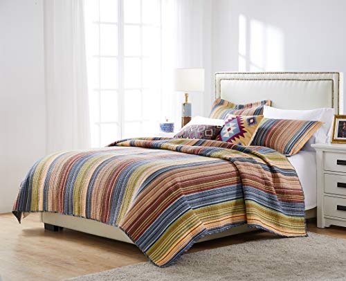Greenland Home Katy Quilt Set, King, Natural