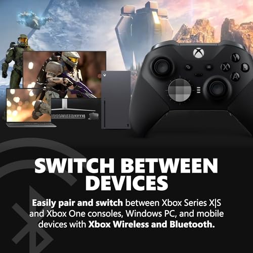 Xbox Elite Series 2 Core Wireless Gaming Controller – Blue Series X|S, One, Windows PC, Android, and iOS