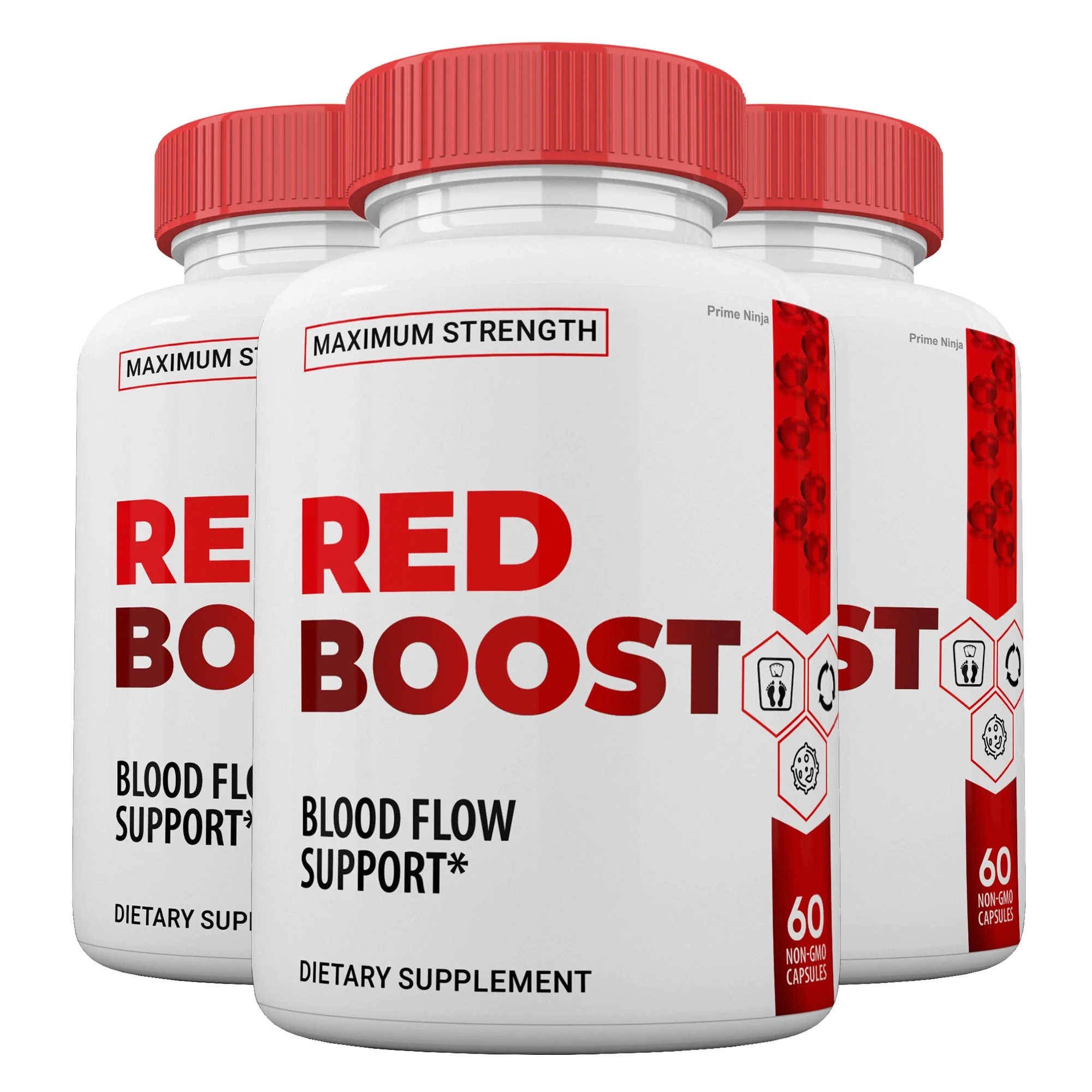 Red Boost Blood Flow Support (3 Pack) - Kansas Nuitrition - HNZSDS