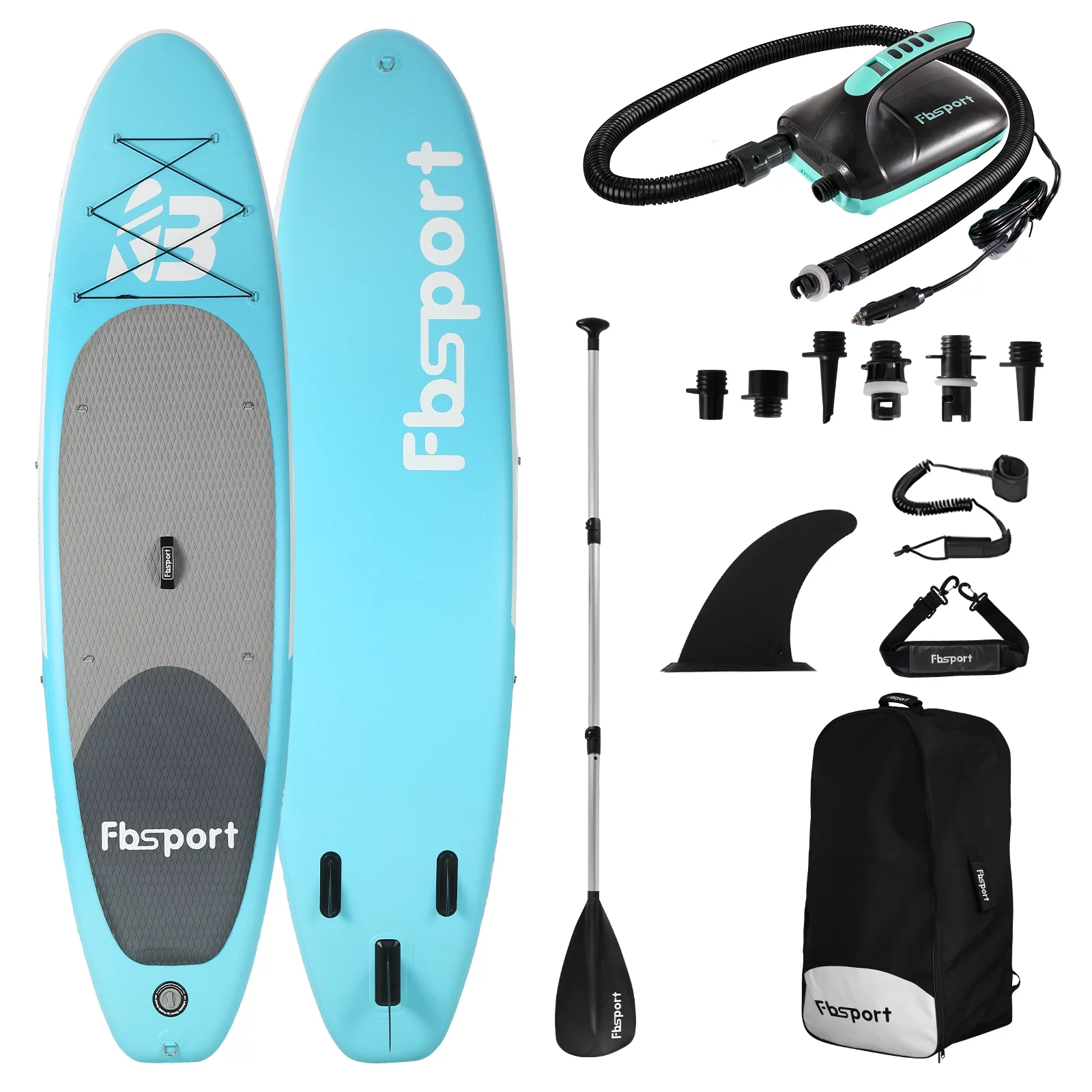 Fbsport Inflatable Elextric Paddle Board, Stand UP Paddleboard 11' Length with Electric Pump SUP Accessories