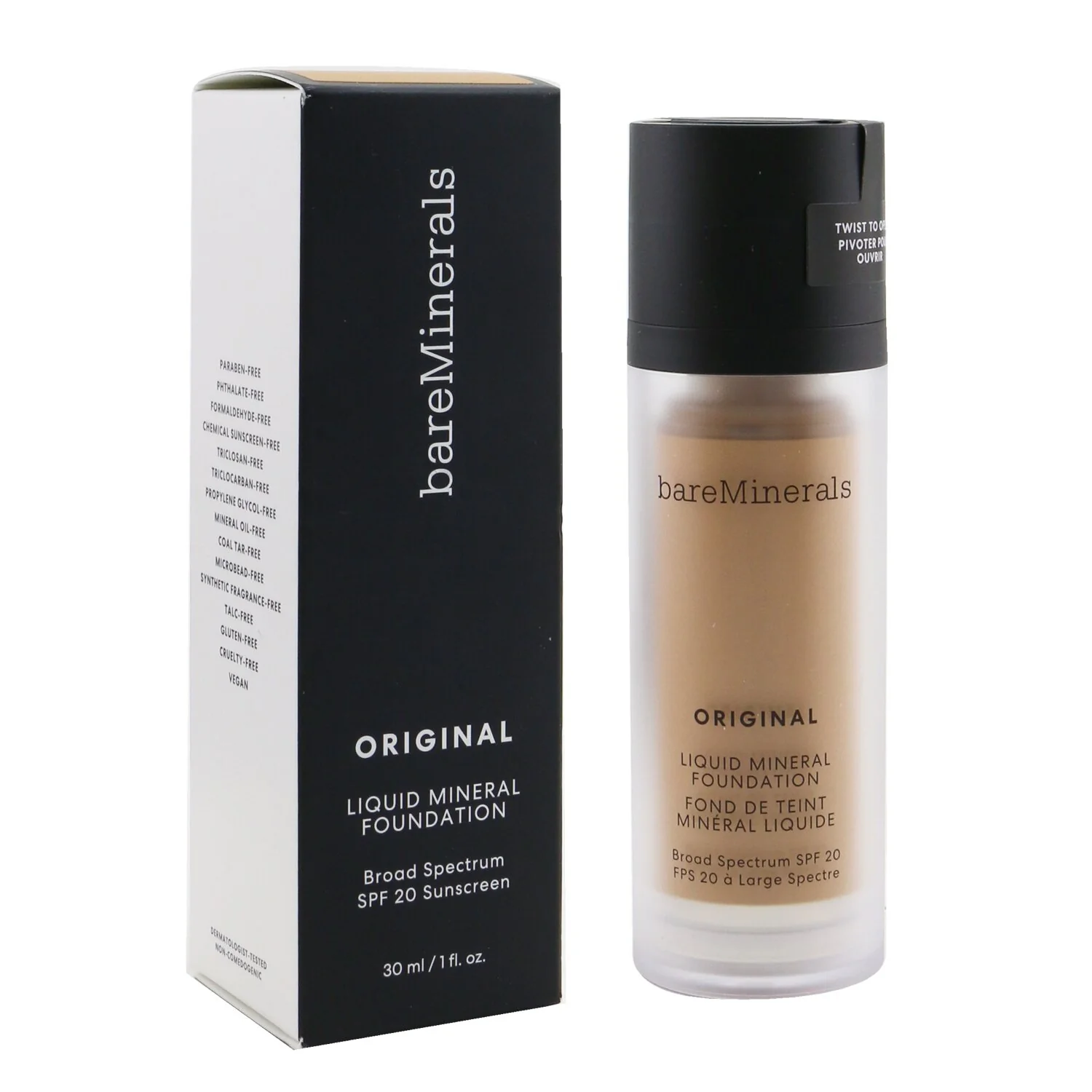 BareMinerals Original Liquid Mineral Foundation SPF 20 - # 11 Soft Medium (For Very Light Cool Skin With A Pink Hue) 30ml/1oz