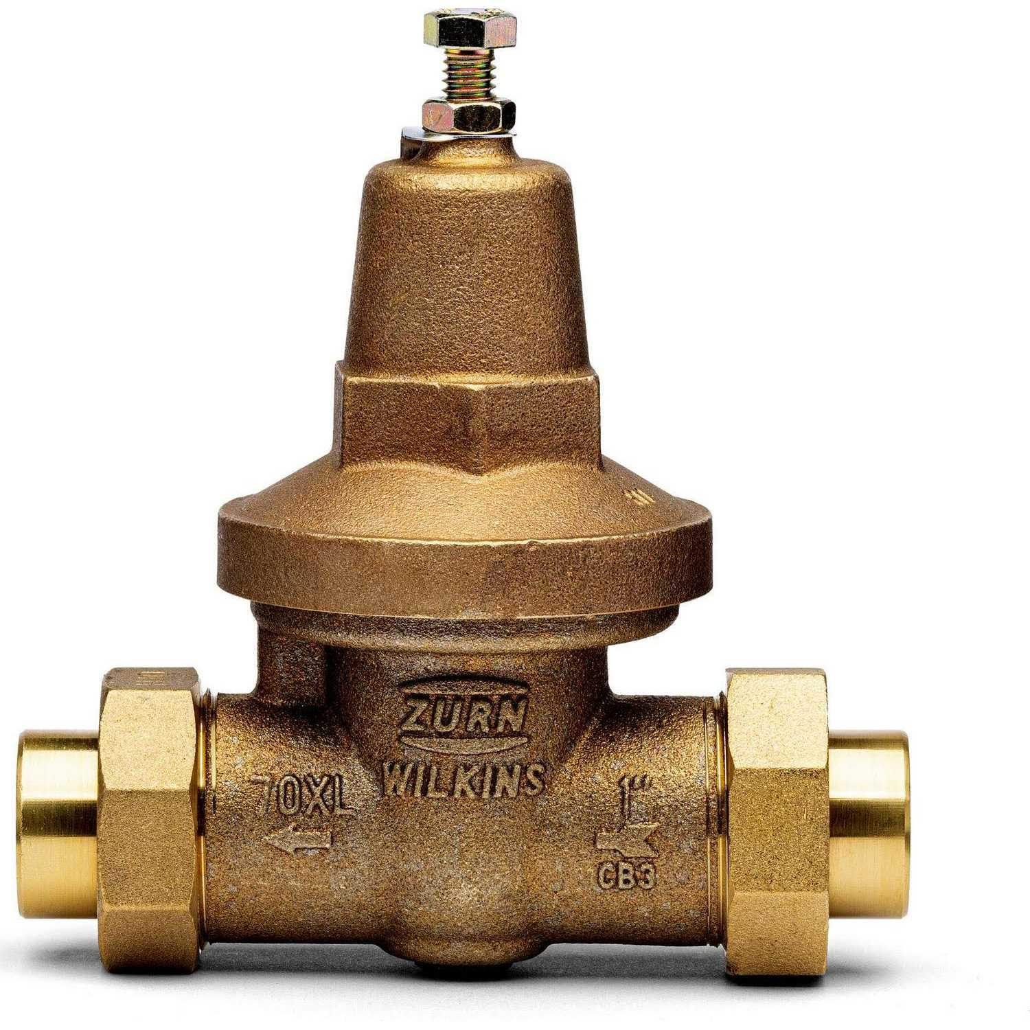 Wilkins Pressure Reducing Valve Double Union Copper Swet 1 in. Lead Free 1-70XLDUC - Shop Hardware Tools Online Store