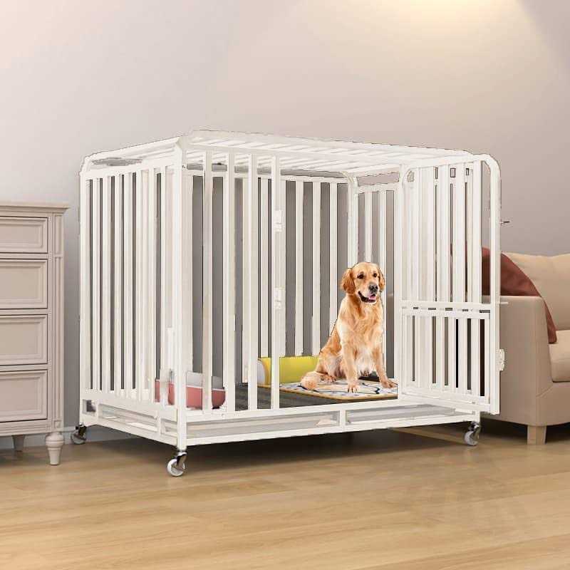 PEIPOOS Dog crates Heavy Duty Dog Crate for Large Dogs 43 Inches for Medium and Large Dogs Easy Cleaning Pet Cage - Pet Supplies online store
