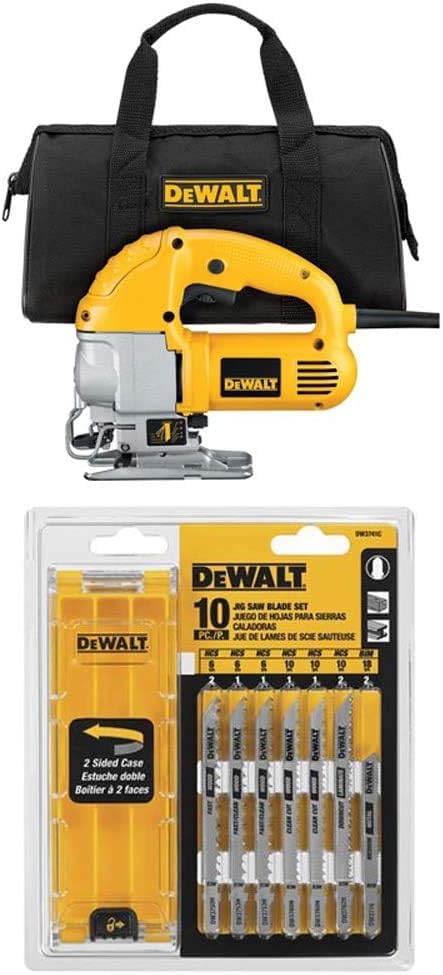 DEWALT Jig Saw, Top Handle, 5.5-Amp, Corded (DW317K)