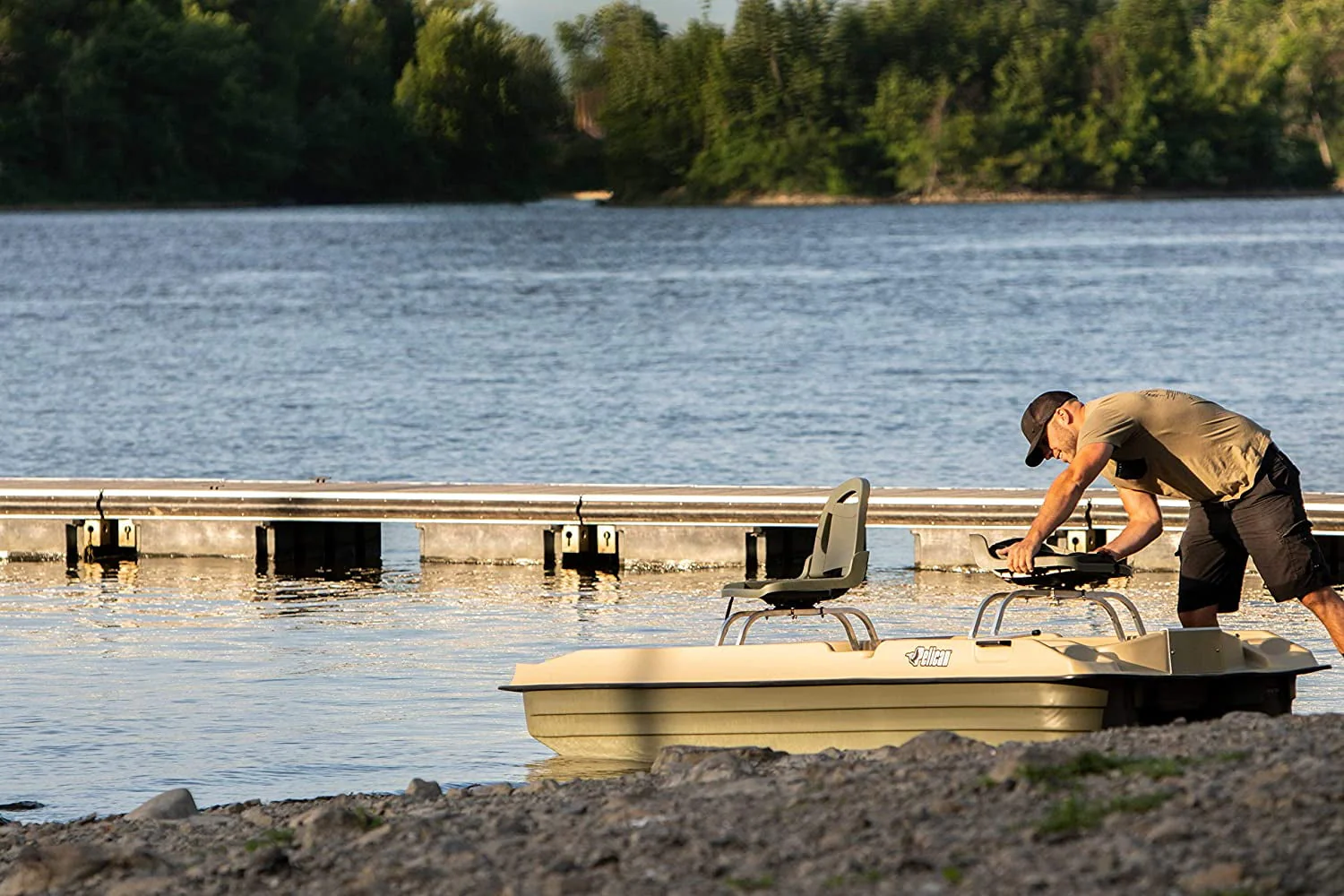 Pelican - Bass Raider Boat - 2 person Fishing Boat - 10 ft