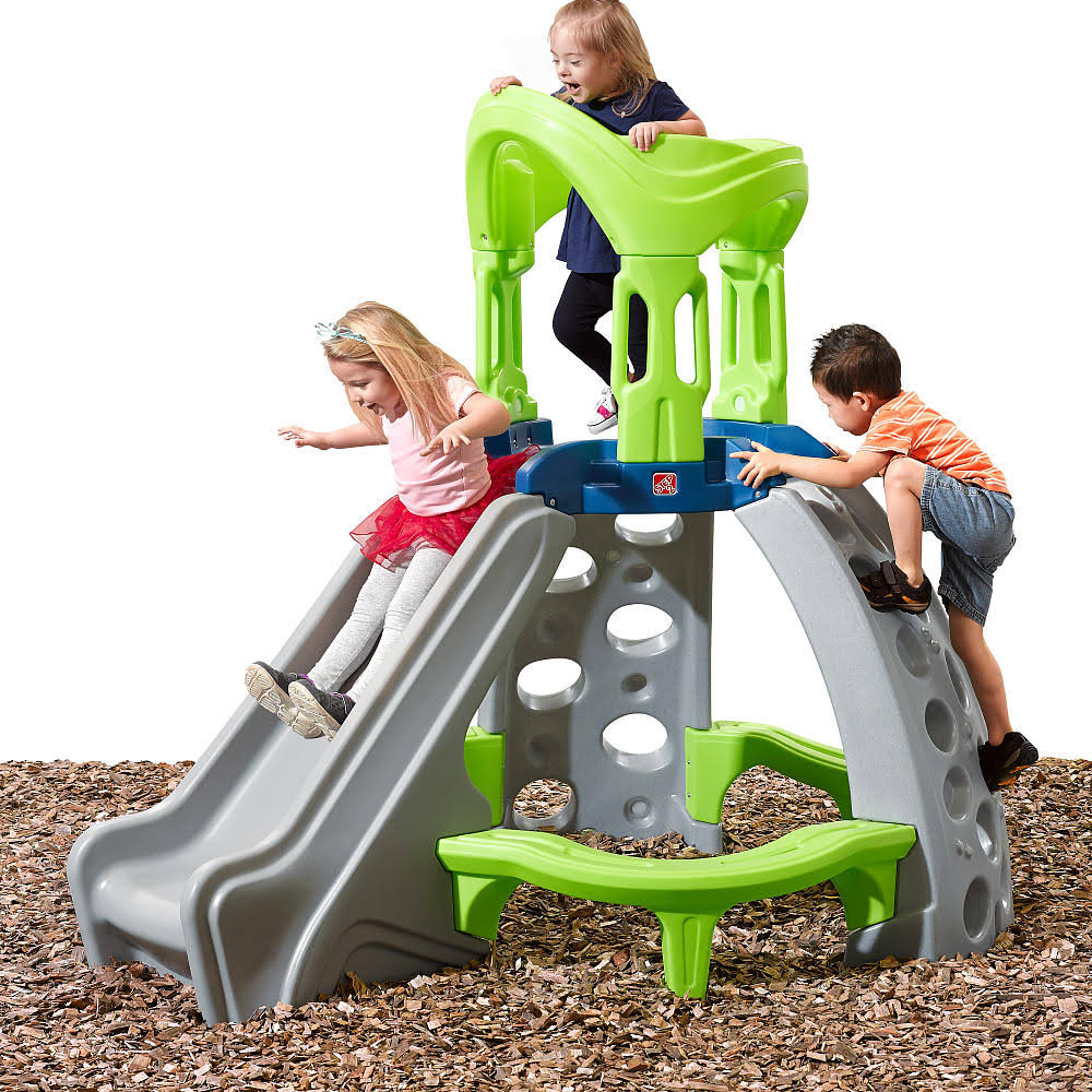 Step2 Castle Top Mountain Climber with 2 Climbing Rock Walls and Slide