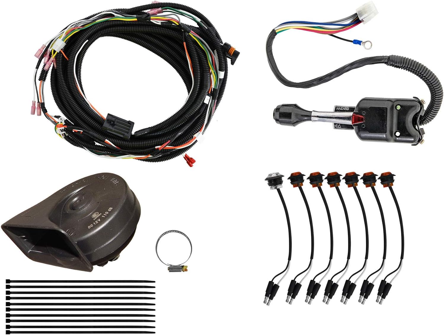 SuperATV Turn Signal Kit for Can-Am Maverick X3 (2017+) - Steering Column and Attached Horn