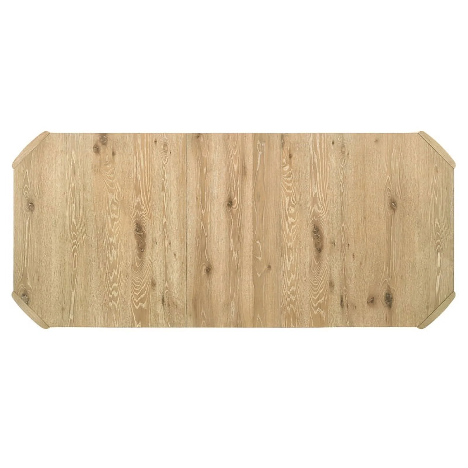 Magnus Oak Finish Wood 84" Extendable Rectangular Dining Table