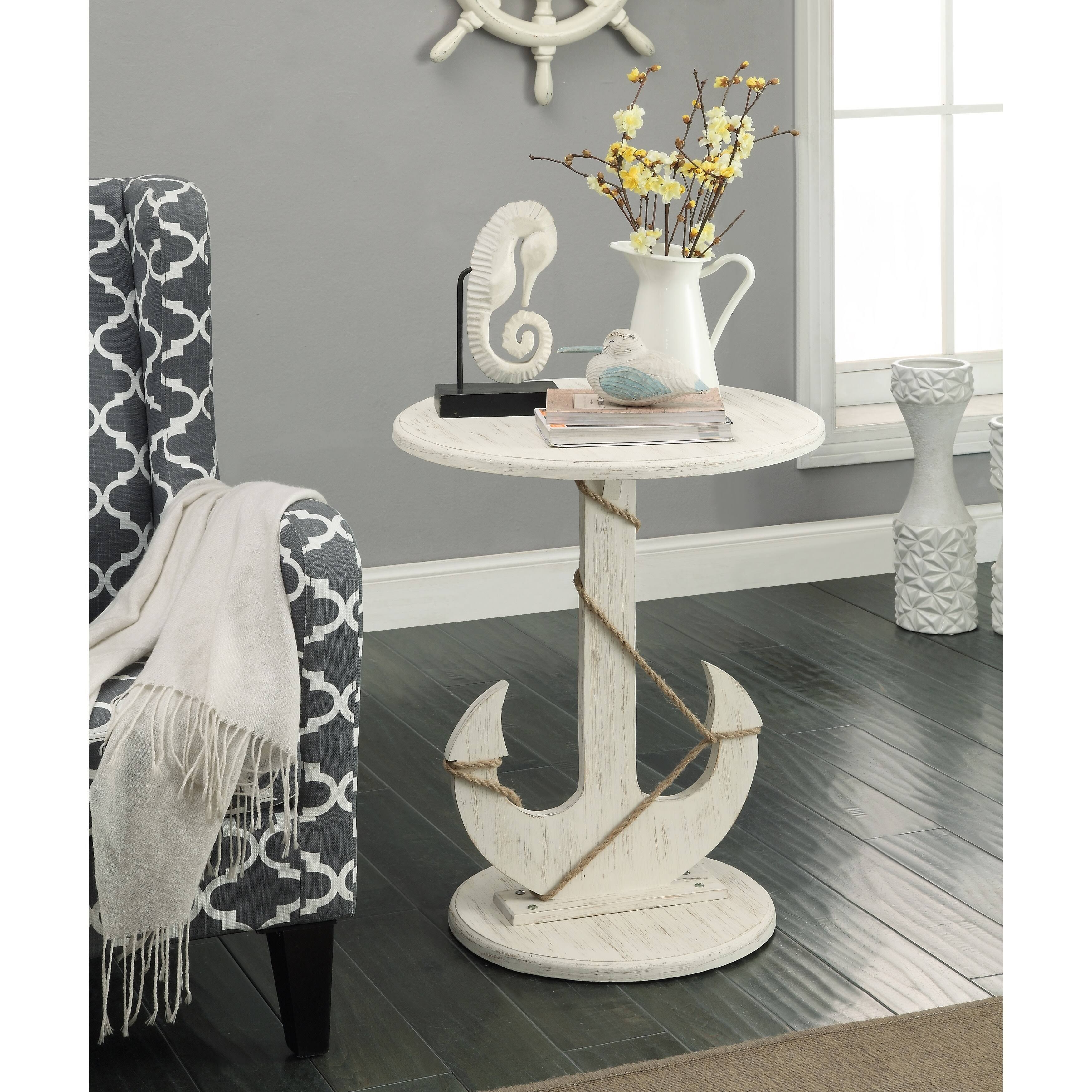 Coast to Coast Sanibel Anchor Table - White