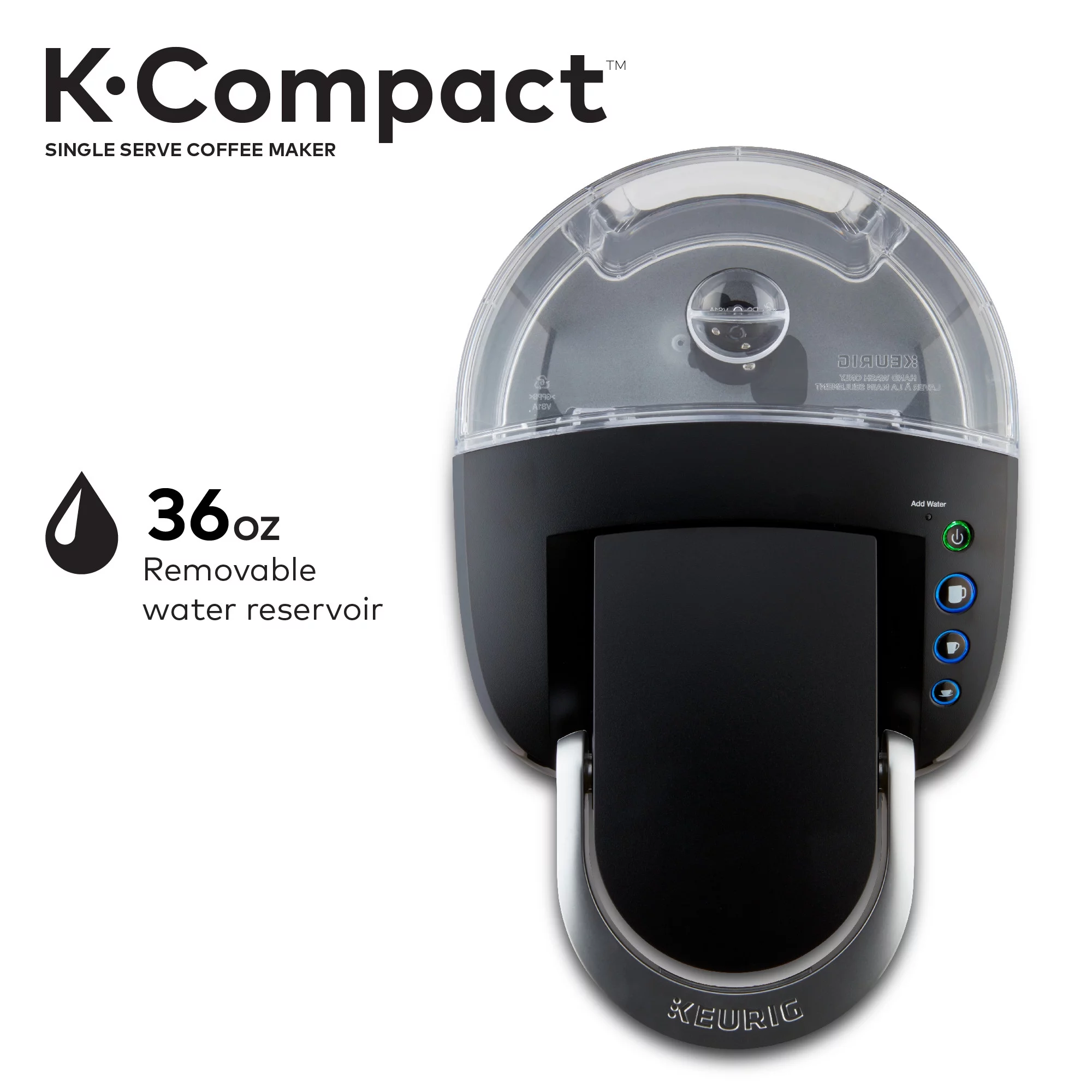 Keurig K-Compact Single-Serve K-Cup Pod Coffee Maker, Turquoise