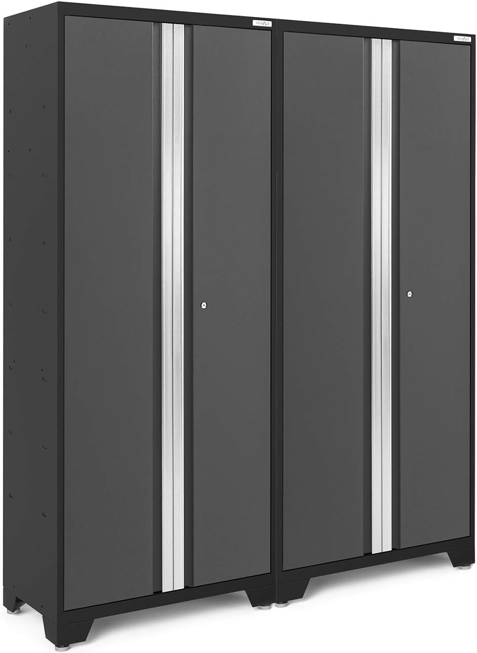 NewAge Products Bold Series Gray 2 Piece Set, Garage Cabinets, 50669