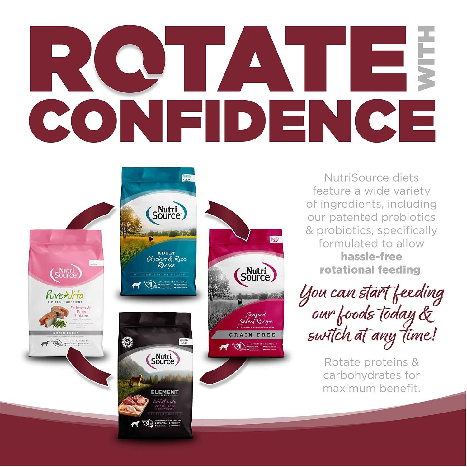 NutriSource Beef Rice Dry Dog Food - Pet Supplies online store