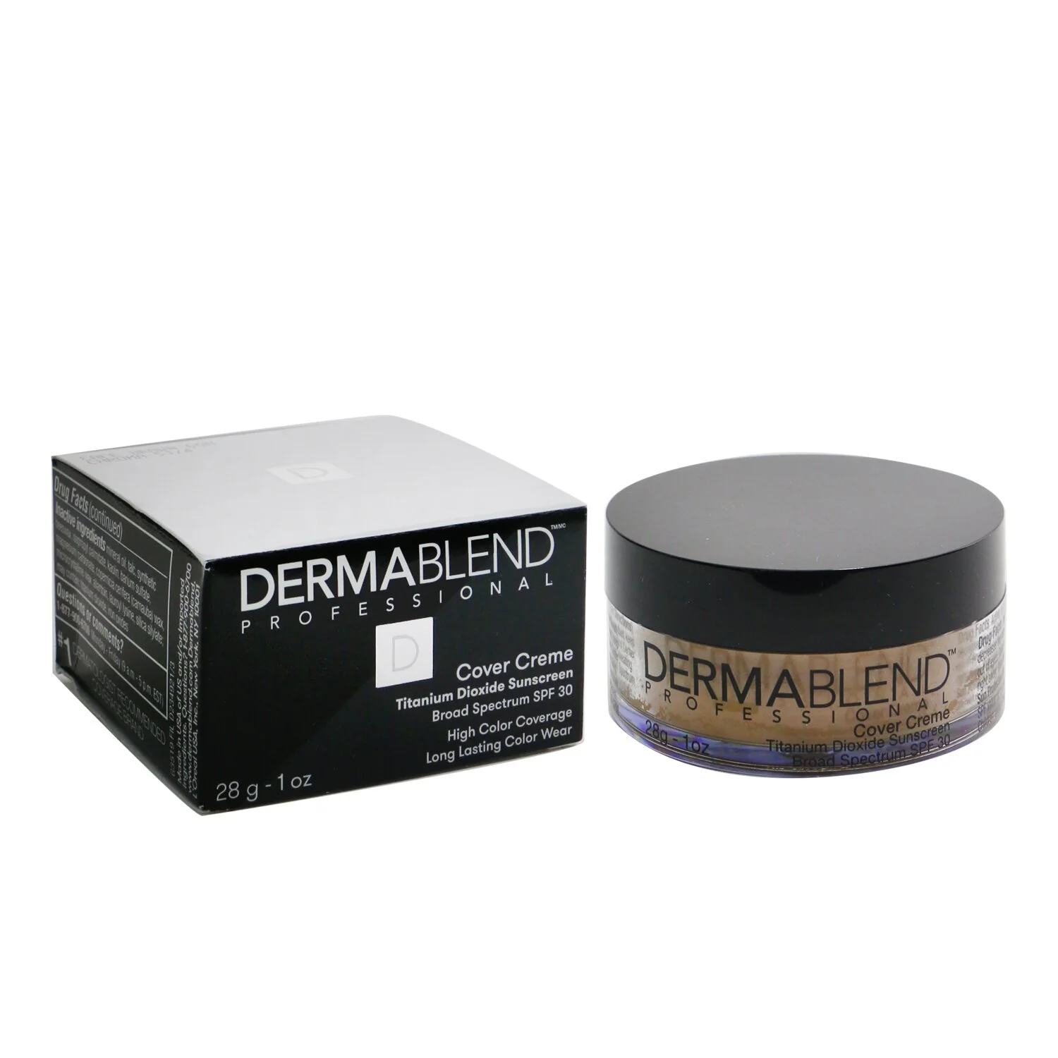 Dermablend Cover Creme Broad Spectrum SPF 30 (High Color Coverage) - Cool Beige  28g/1oz