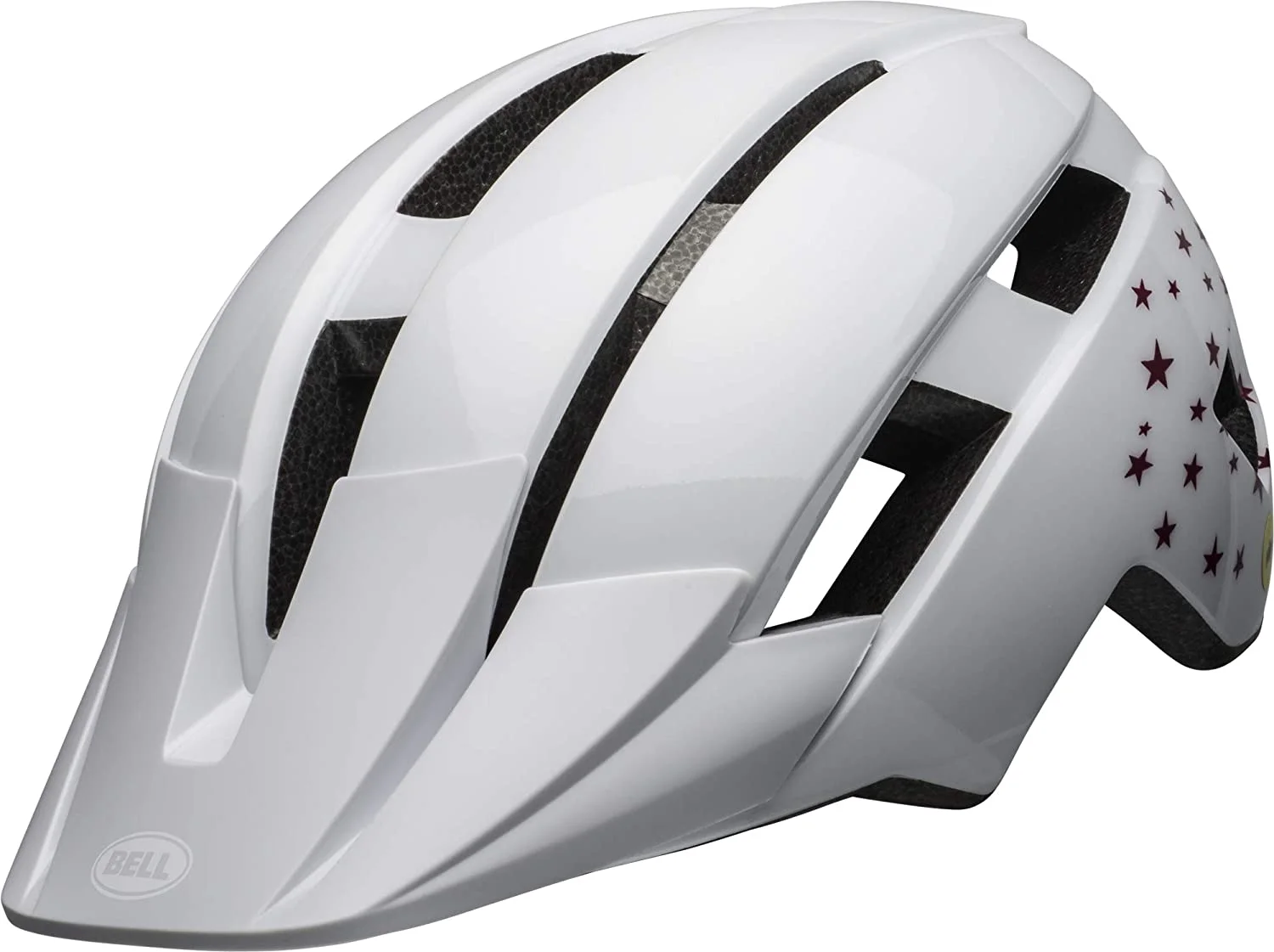 Bell Sidetrack II Youth MIPS Helmet 2021 - Stars Gloss White