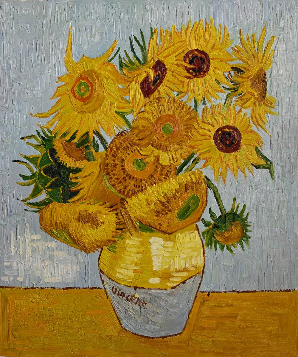 Van Gogh Paintings Sunflowers - Hand Painted Canvas Art