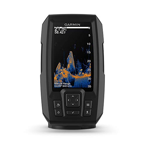 Garmin Striker Vivid 5cv, Easy-to-Use 5-inch Color Fishfinder and Sonar Transducer, Vivid Scanning Sonar Color Palettes (010-02551-00)