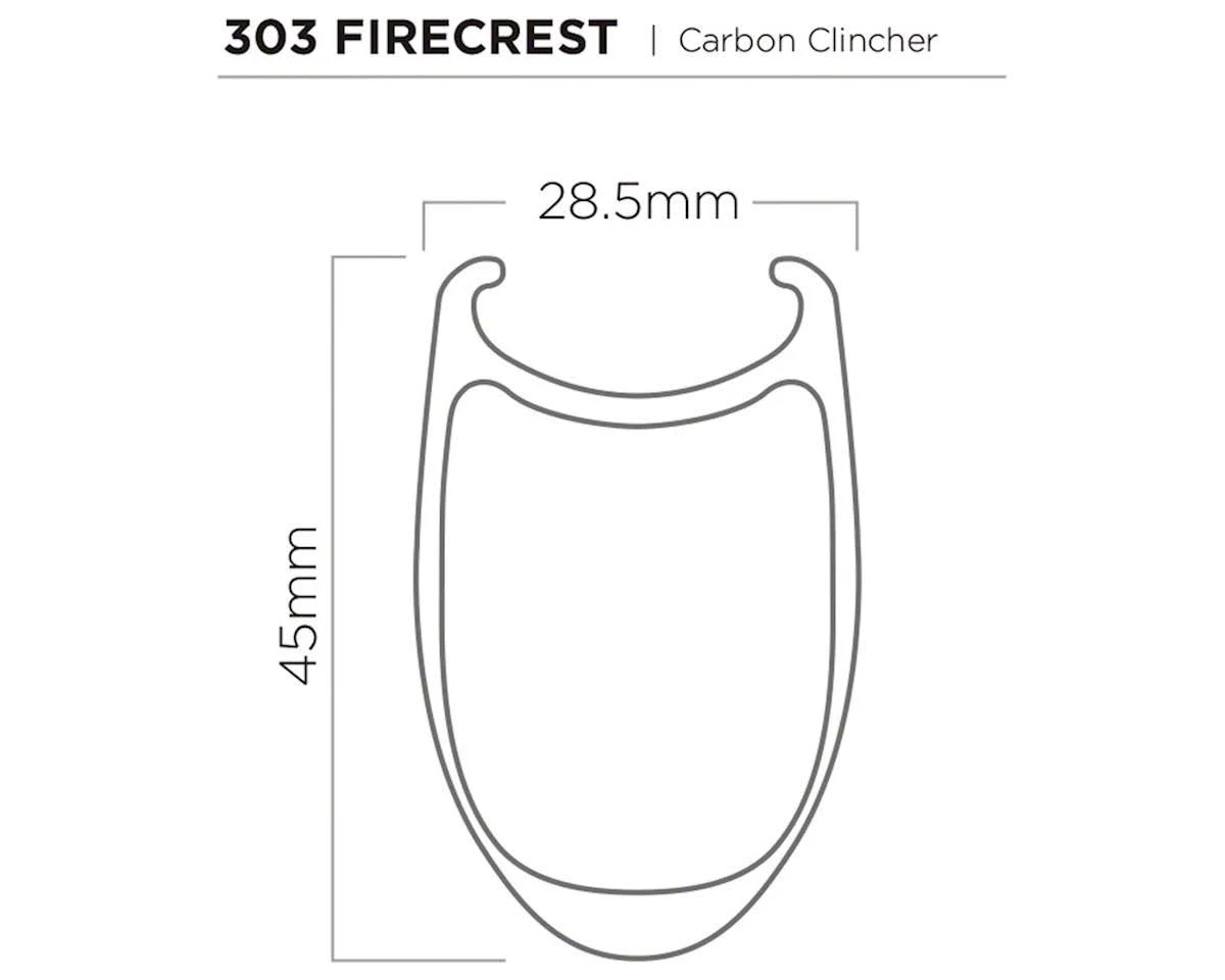Zipp 303 Firecrest Carbon Clincher Front Wheel