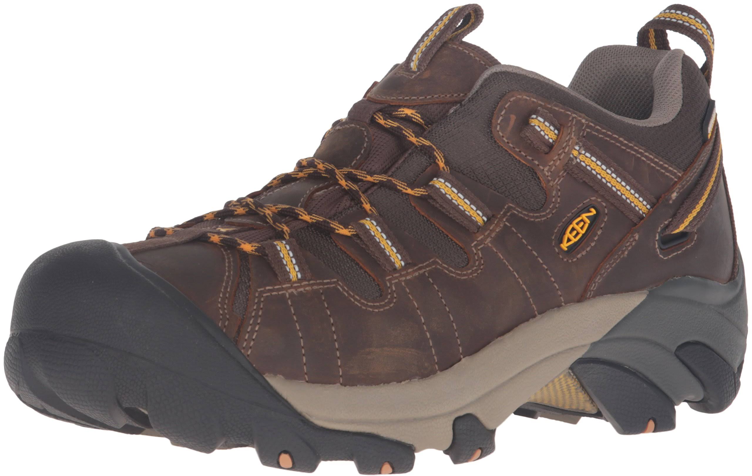 Keen Men&s Targhee II Waterproof - Wide Cascade Brown/Golden Yellow / 10.5