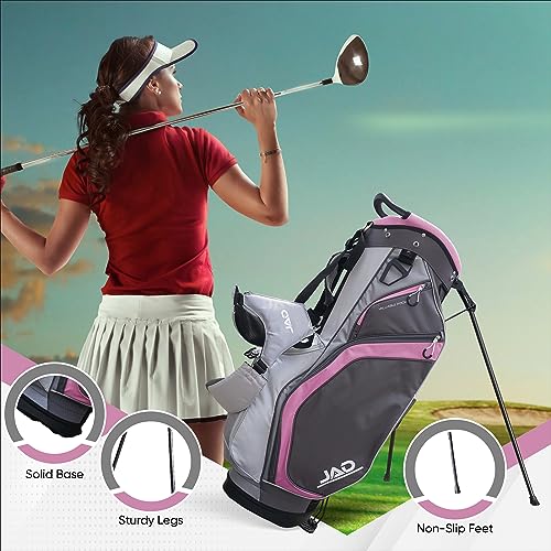 JAD PRO GOLF, Premium Everyday Golf Stand Bag for Men and Women, 14-Way Top Dividers, Ultra Lightweight, Easy for Carrying, Large Pockets for Accessories, Durable Water Resistant