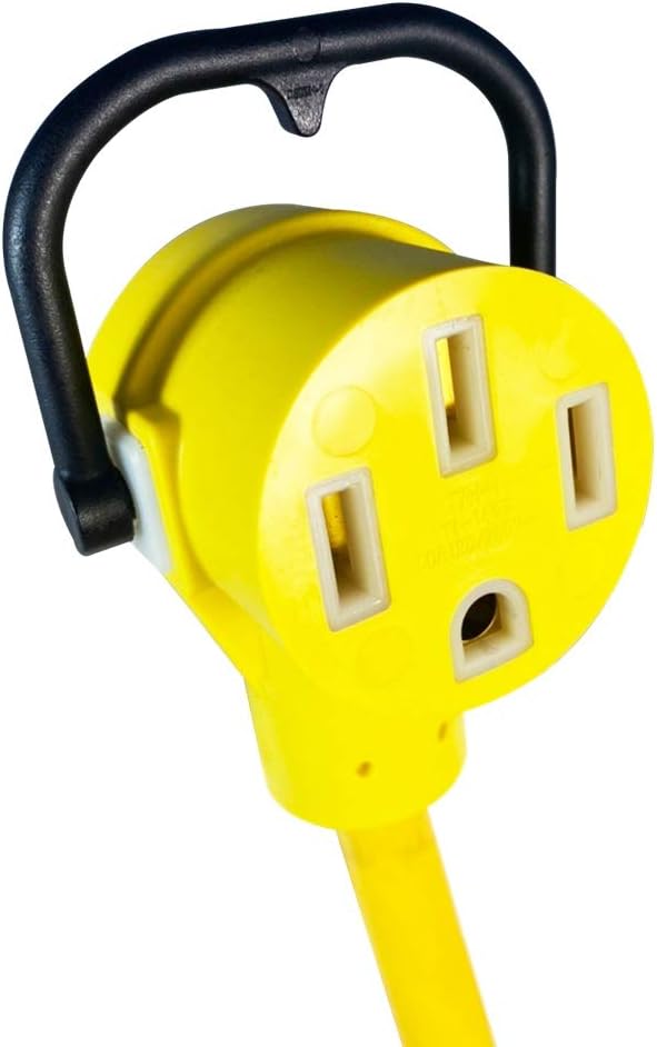 MARVINE CABLE Generator Cord Adapter from 30A (L14-30P) to 50A(14-50R) STW10/4 1.5ft Pack of 2