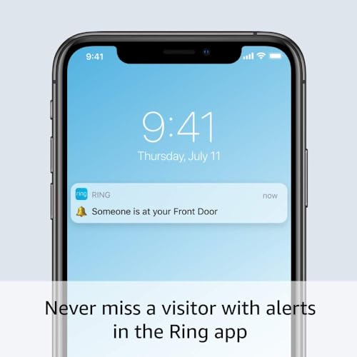 Ring Wired Doorbell Plus - Upgraded, with added security features and a sleek design (existing doorbell wiring required)