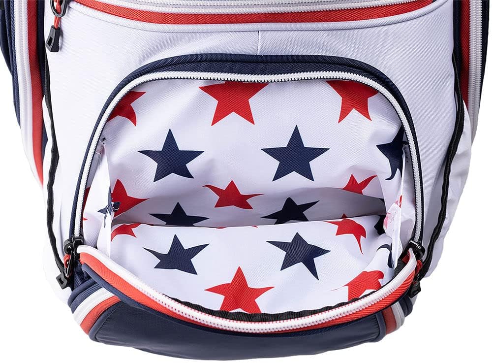 Sun Mountain 2024 C-130 Golf Cart Bag Red/White/Blue