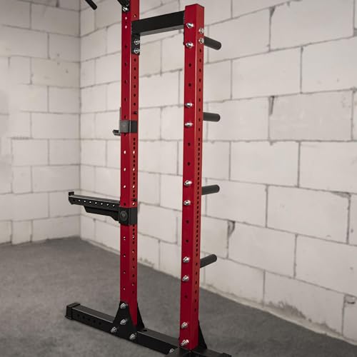 Power Rack Squat Stand, 1000 Pound Capacity 3“ x 3” for Home & Garage Gym with J-Hooks, Multiple Styles