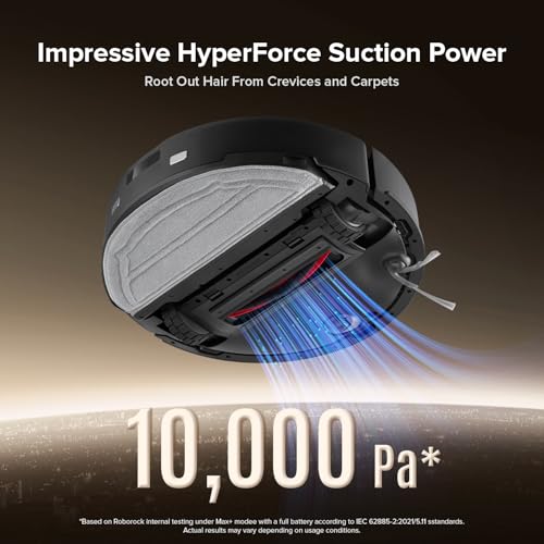 roborock Q8 Max Robot Vacuum and Mop Cleaner, DuoRoller Brush, 5500Pa Strong Suction, Lidar Navigation, Obstacle Avoidance, Multi-Level Mapping, Perfect for Pet Hair