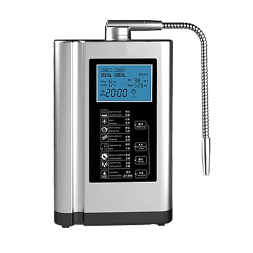 Alkaline Electrolyzed Water Machine, Ph 3.5-10.5 Alkaline Acidic Hydrogen Water Purifier, Up to -600mv Orp, 7 Water Settings, Automatic Cleaning, Smart Voice