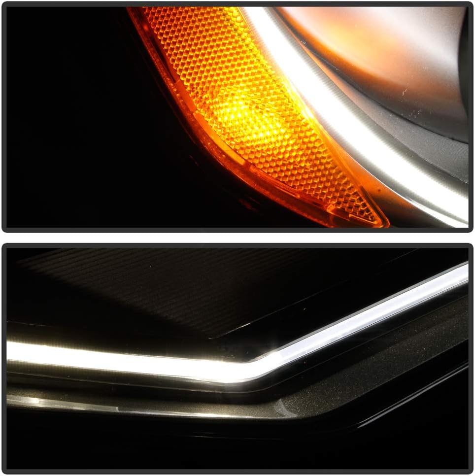 ACANII - For [HID/Xenon w/o AFS Model] 2012-2015 Audi A6 S6 LED DRL Projector Headlight Headlamp Assembly Passenger Side
